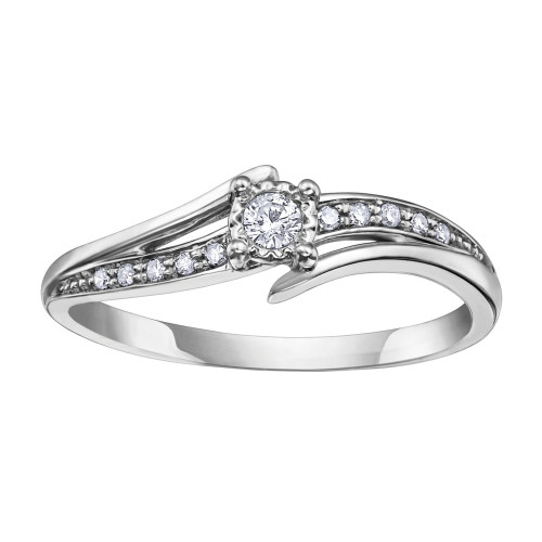 Ladies ring diamond 10kt DD2611