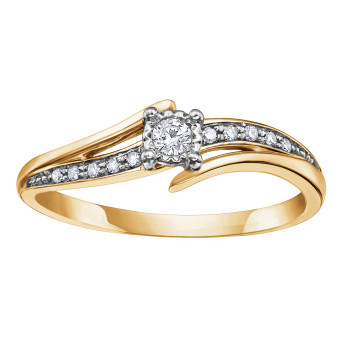 Bague dame diamants 10kt DD2611