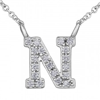 Letter pendant diamond 10kt DD7530