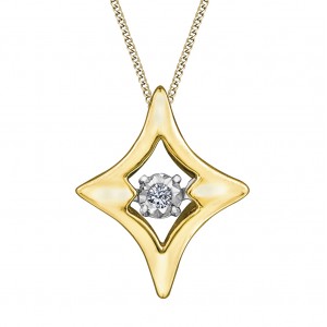 Pendentif diamant solitaire 10kt DD7752