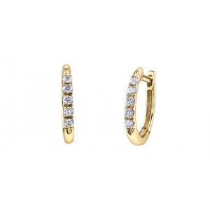 Boucle d'oreille 10kt et diamants DD7762