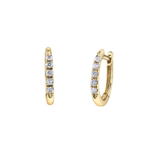 Boucle d'oreille 10kt et diamants DD7762