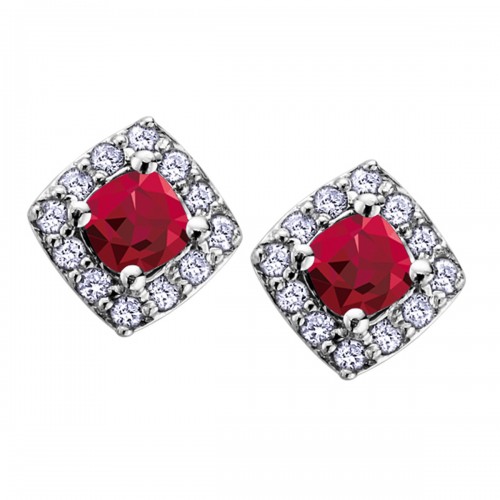 Birthstone & Diamond Earrings DX566EM