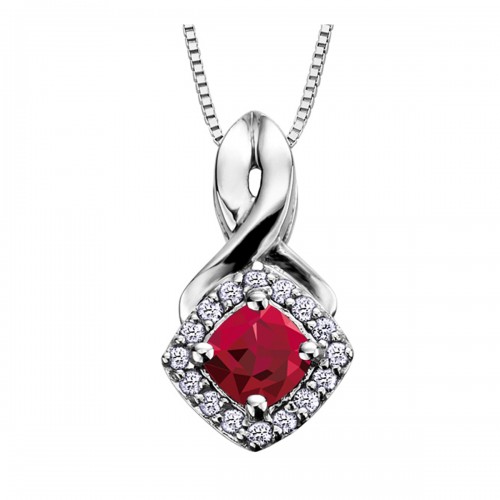 Birthstone & Diamond Pendant DX567GA