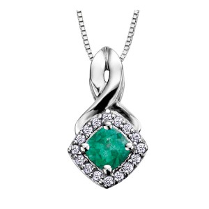 Birthstone & Diamond Pendant DX567EM