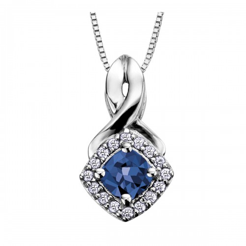 Birthstone & Diamond Pendant DX567SA