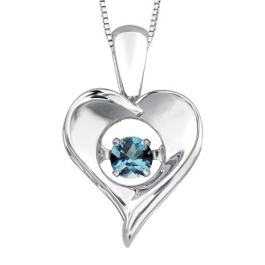 Birthstone Solitaire Pendant DX664SSBT