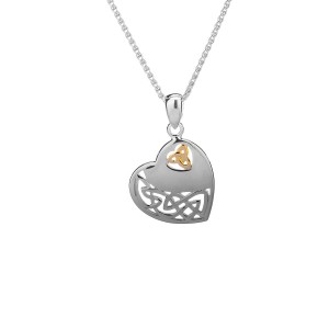 Coeur argent sterling et 10kt Keith Jack PPX3640