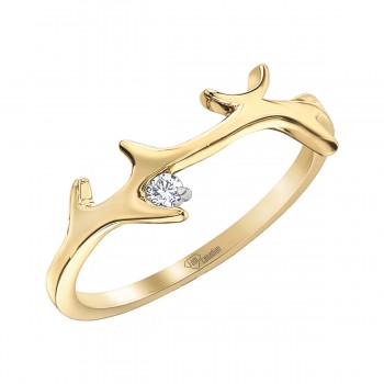 Women diamond ring 10kt AM449