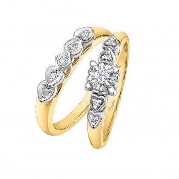 Women diamonds ring 10kt AM523