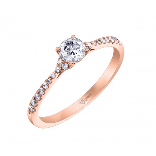 Bague dame diamants  14kt AM526