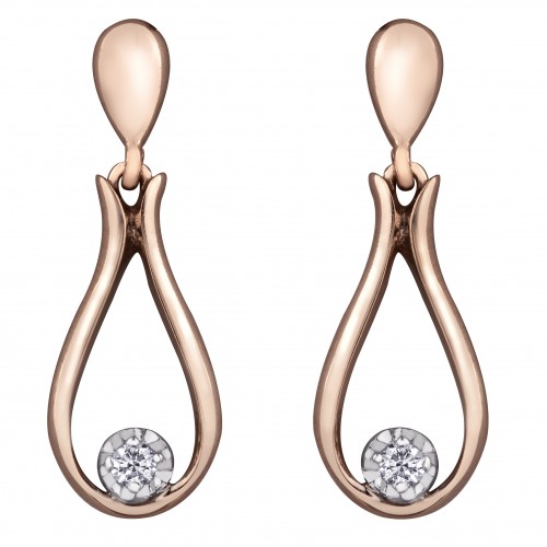 Diamonds earring 10kt AM534R