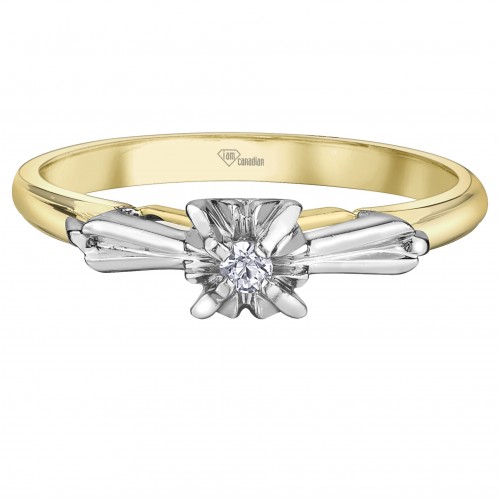 Bague dame diamants 10kt AM536