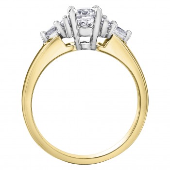 Women diamonds ring 10kt AM539