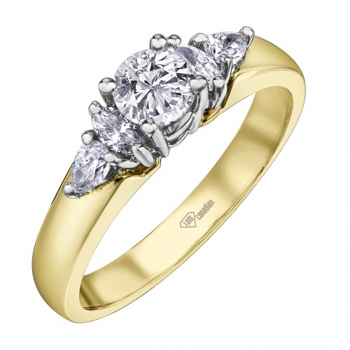 Bague dame diamants 10kt AM539