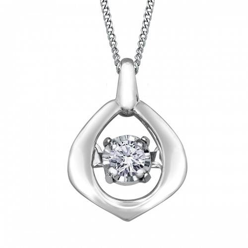 Pendentif 10kt diamant dansant DD2965