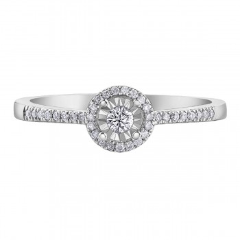 Bague dame 10 kt et diamants DD7534