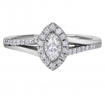 Bague dame diamants 10kt DD7865