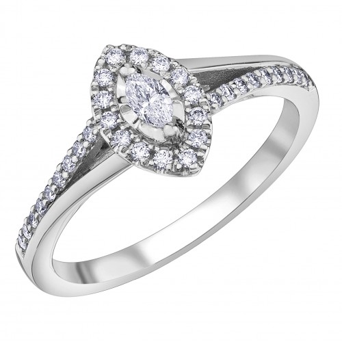 Bague dame diamants 10kt DD7865