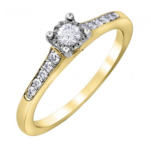 Women diamond ring 10kt DX879