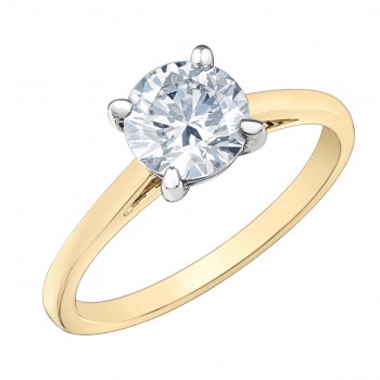 Bague dame diamant evolution 14kt LD103