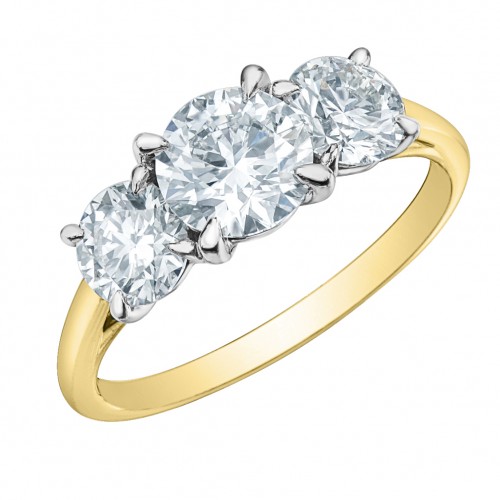 Bague dame diamant evolution 14kt LD107