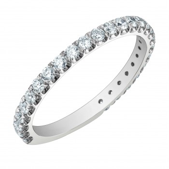 Jonc dame éternité diamants  evolution 14kt LD110