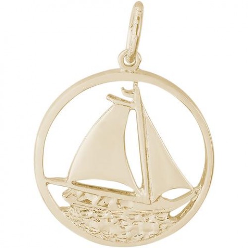 CUTTER SAILBOAT CHARM 0980