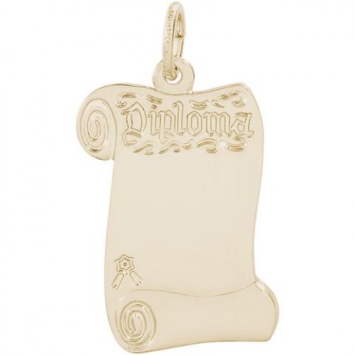 BLANK OPENED DIPLOMA CHARM 1093