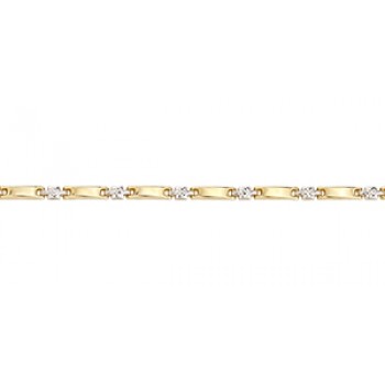 Gold bracelet 10kt,  AR60-33