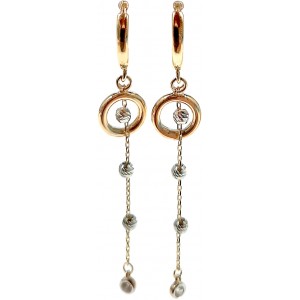 Gold earrings 10kt, GO6