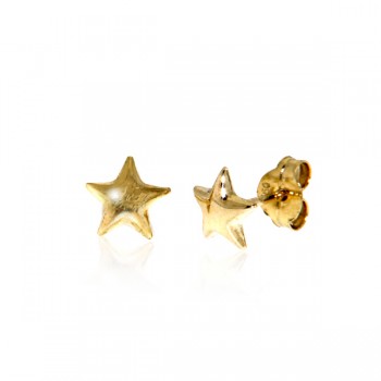 Gold earrings 10kt, PED50-19