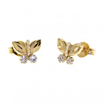 Boucles d'oreilles en or 10kt, 2 tons, PED50-22