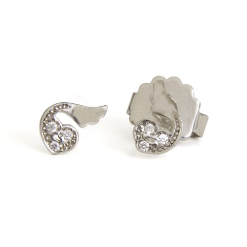 BOUCLE D'OREILLE ARGENT, CZ, ORB97-1