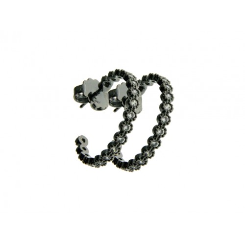 BOUCLE D'OREILLE ARGENT, CZ PORB 47-4