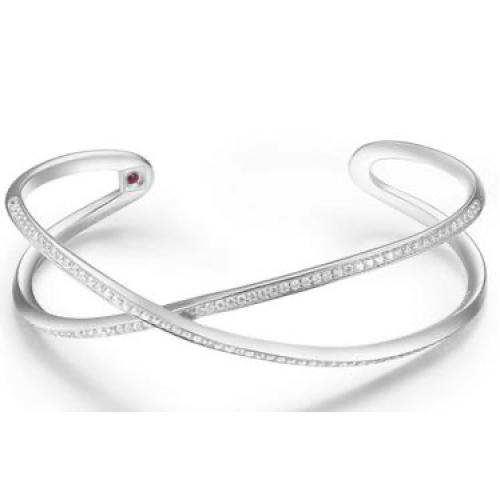 Bracelet argent ELLE avec pierres