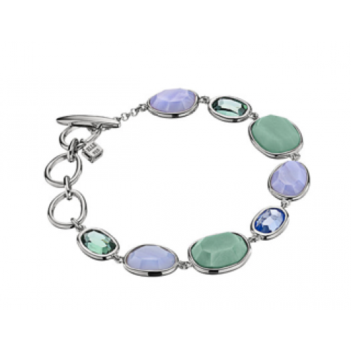 Bracelet argent ELLE avec pierres